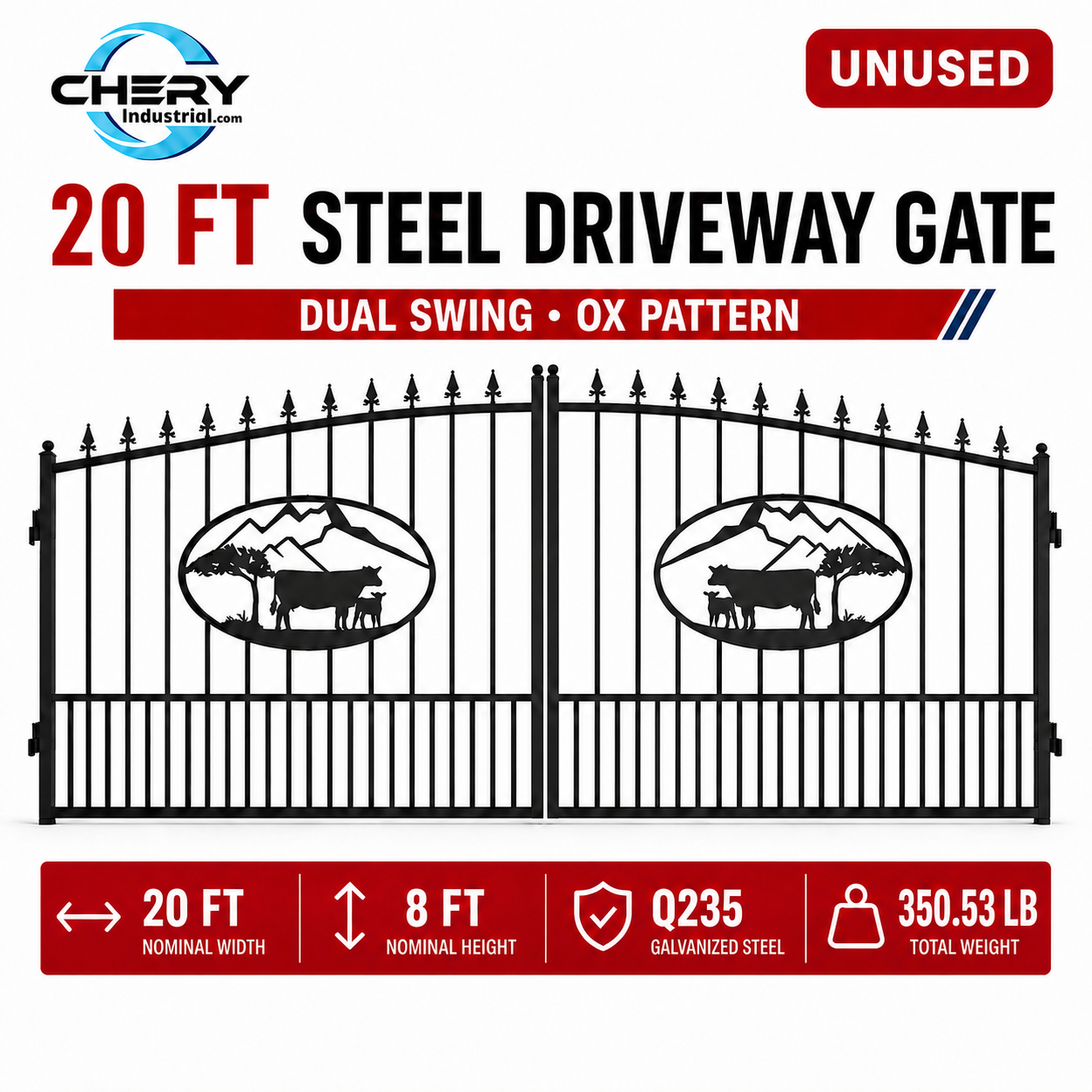 Unused Greatbear Iron Gate 20' - OX - EPE foam