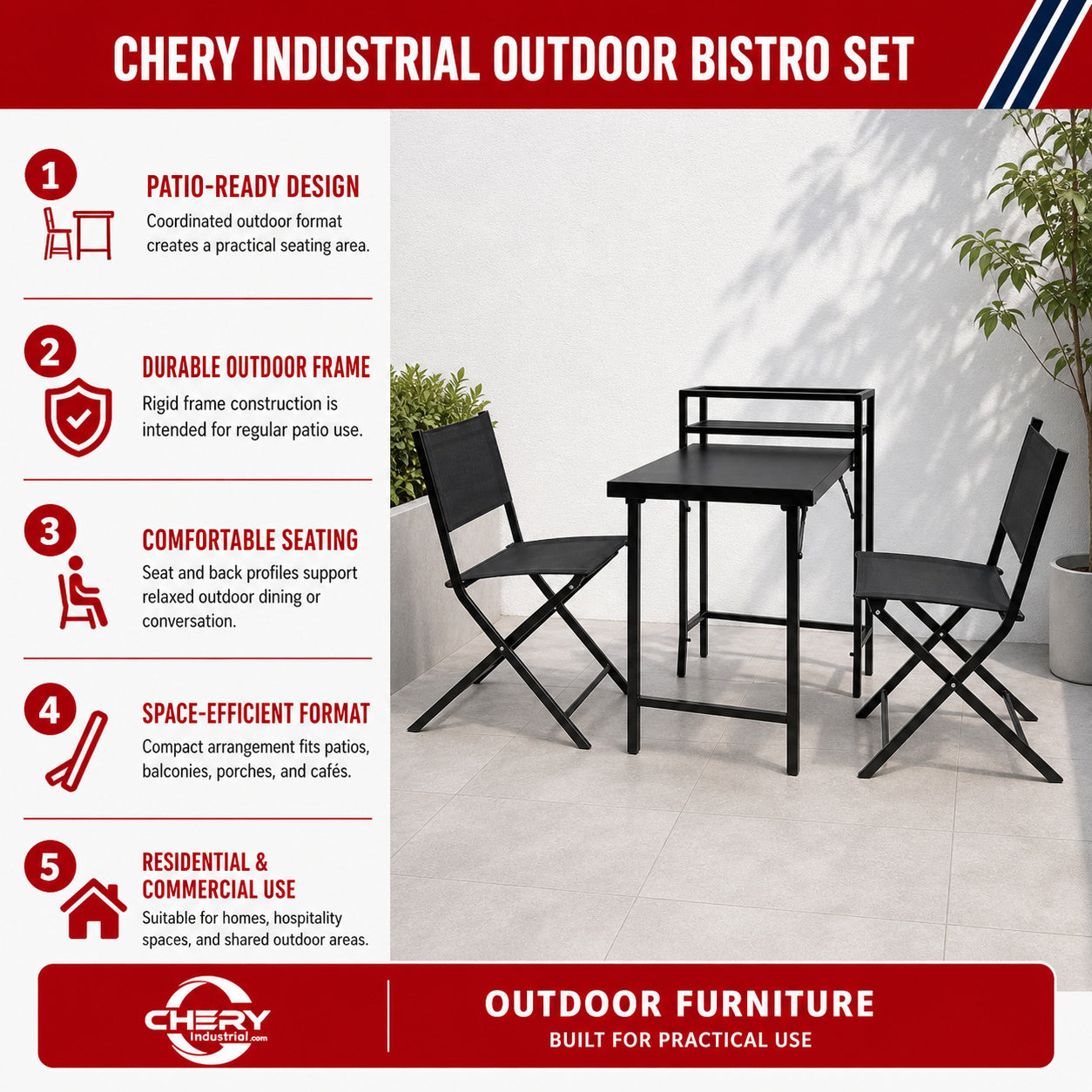 Unused Aote Patio Bistro Set (MSRP: $269)