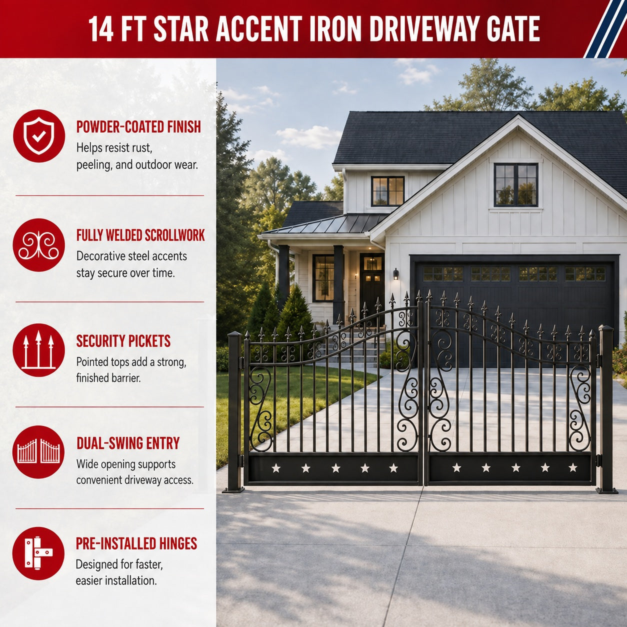 Unused Greatbear Iron Gates 14'- No Decor - EPE foam