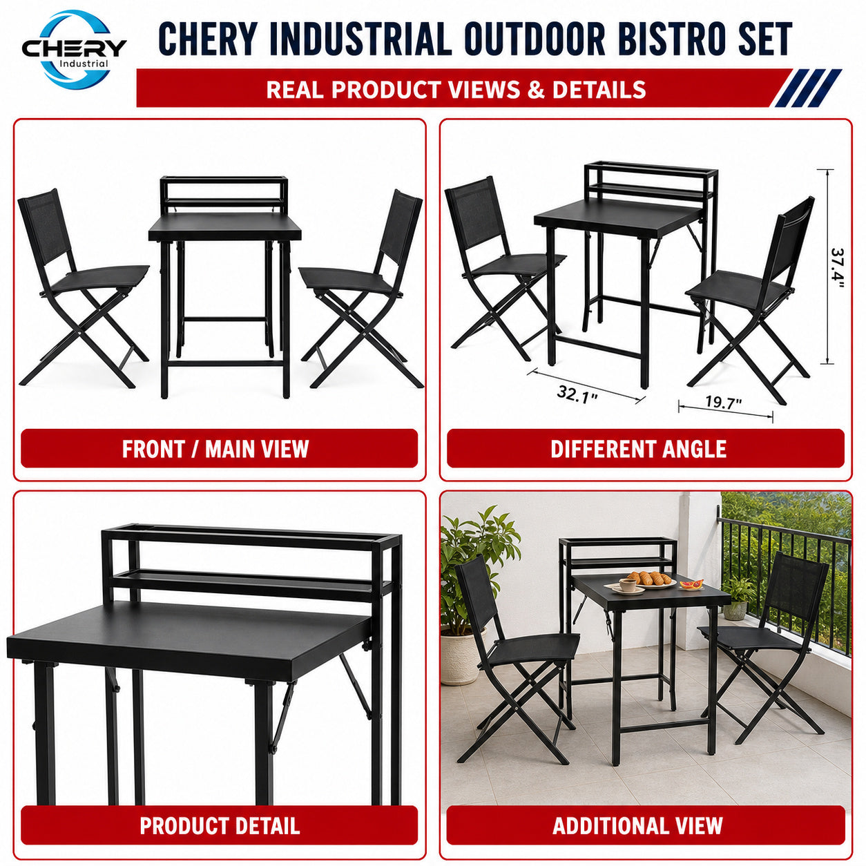 Unused Aote Patio Bistro Set (MSRP: $269)