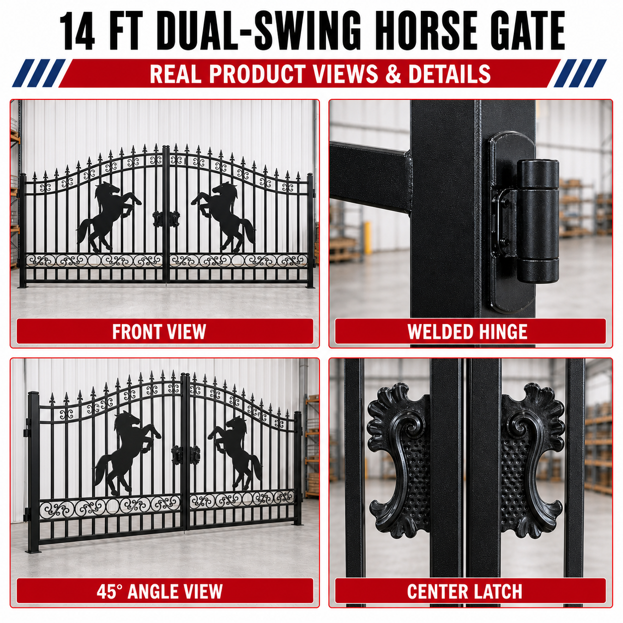 Unused Greatbear Iron Gate 14' - Horse - EPE foam (MSRP: $2,200)