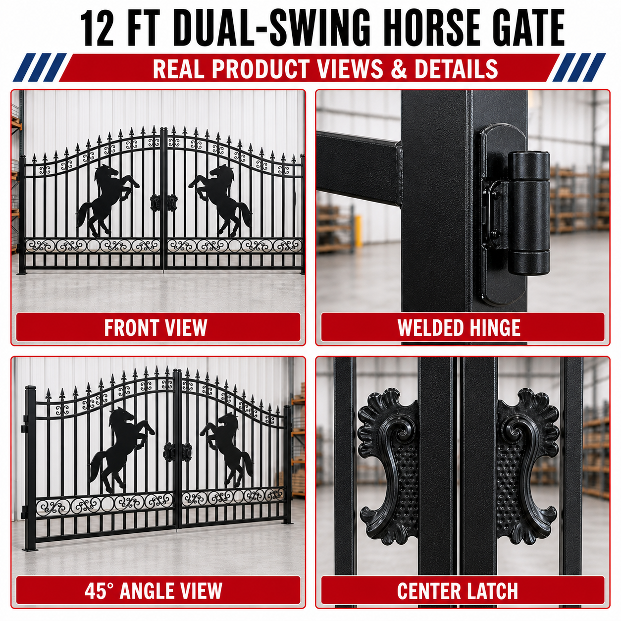 Unused Greatbear Iron Gate 12ft Bi-Parting general style - EPE foam (MSRP: $1,600)