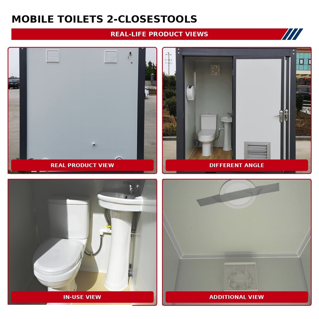 Unused Bastone Mobile Toilets 2-Closestools (MSRP: $7,000)