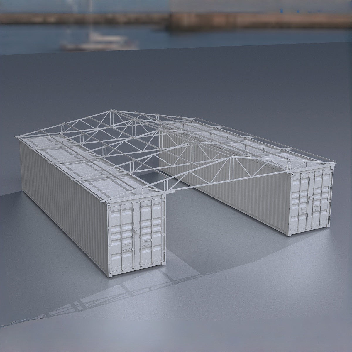 Unused W36'xL40'xH4' Steel Shipping Container Roof Kit