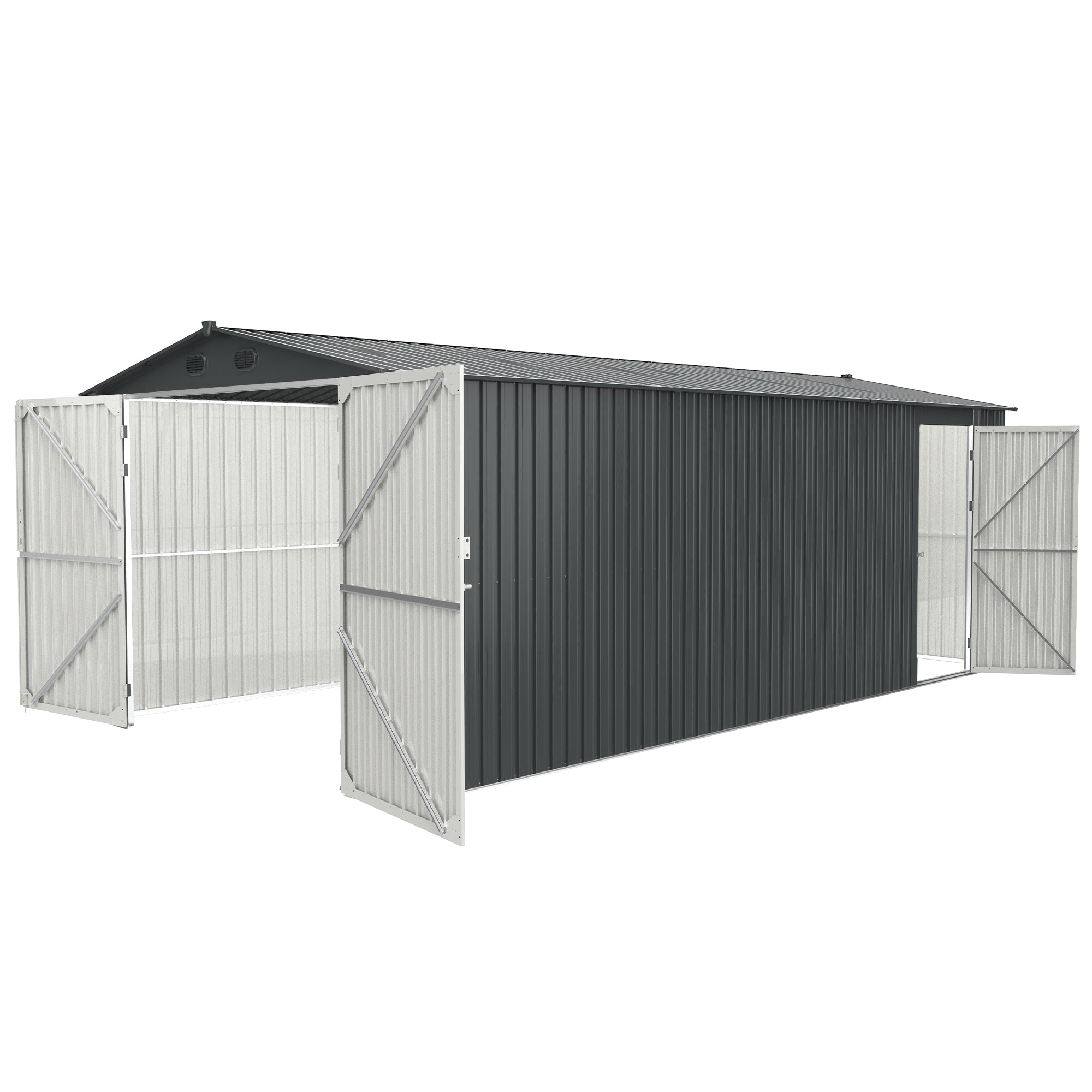 Metal Storage Shed 10x20 ft (MSRP: $1,999)