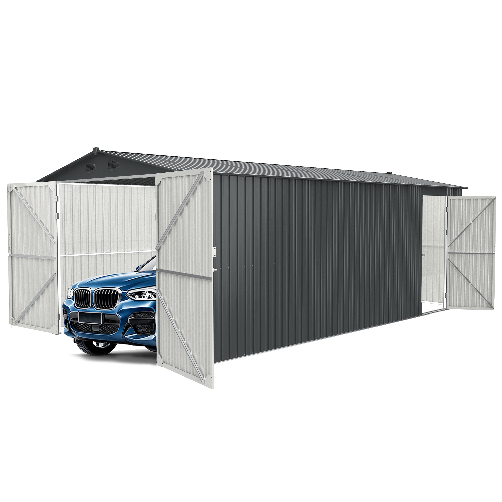 Metal Storage Shed 10x20 ft (MSRP: $1,999)