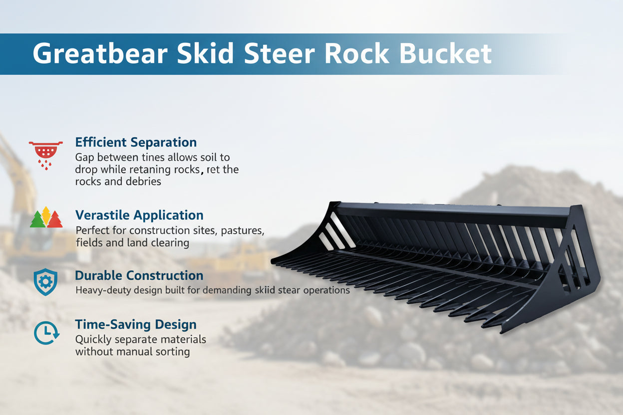 Unused Rock Bucket 66" (MSRP: $1,500)