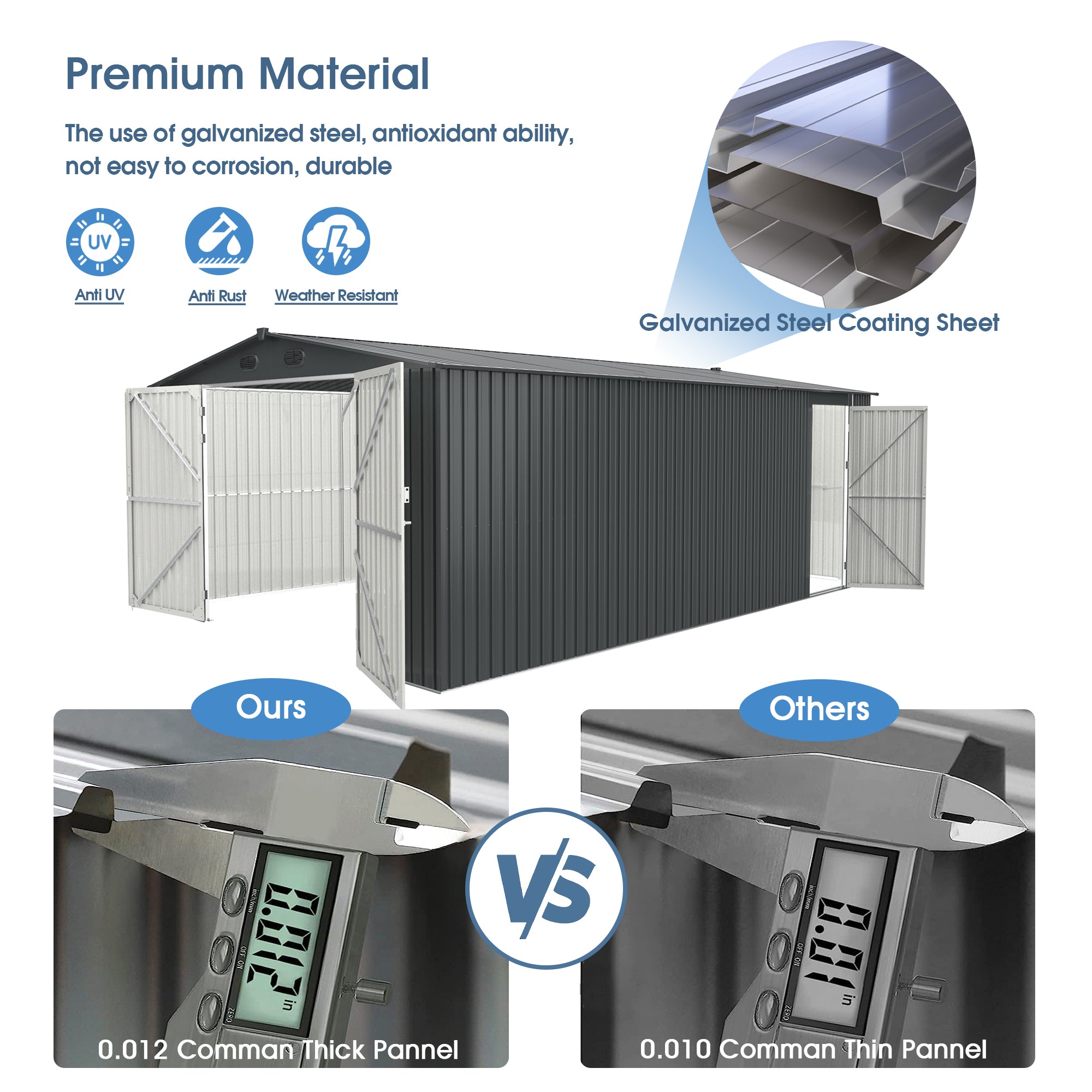 Metal Storage Shed 10x20 ft (MSRP: $1,999)