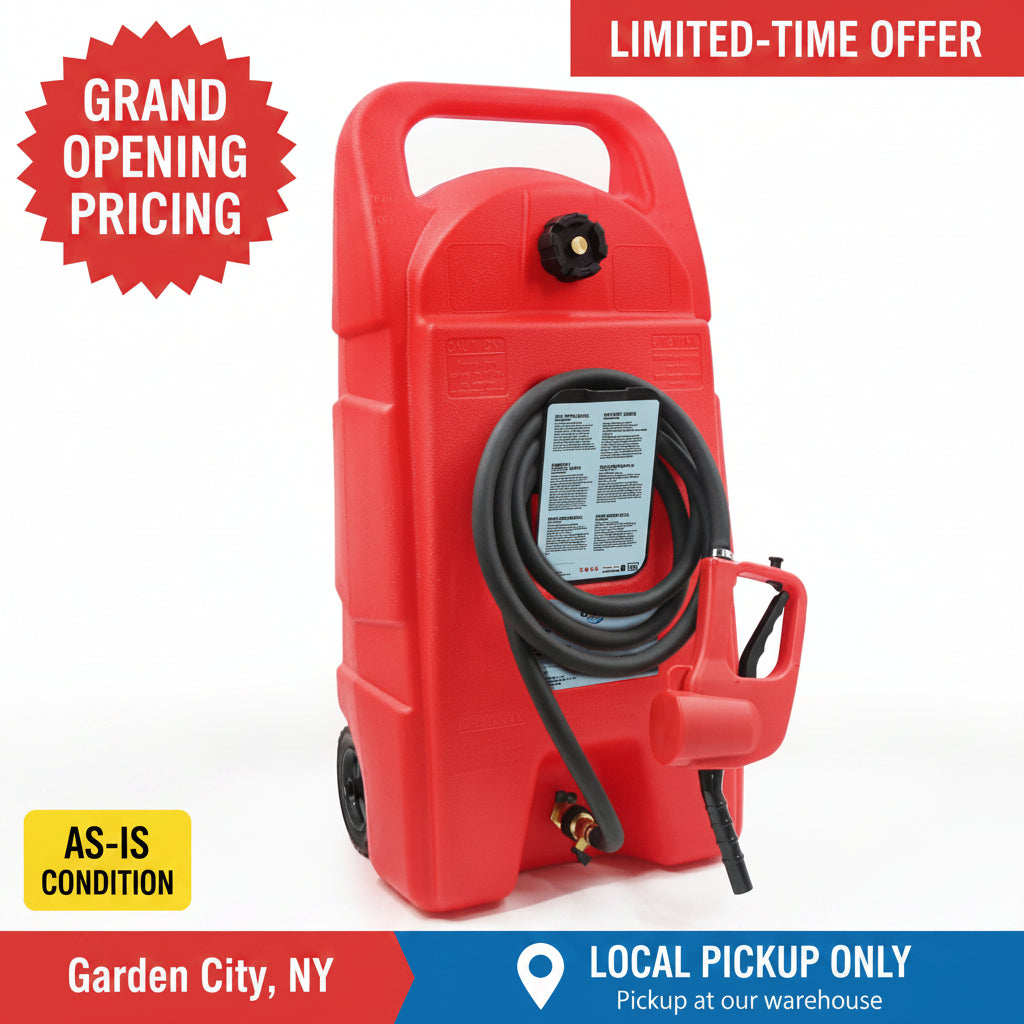 Unused 34 Gallon Gas Caddy With Wheels, Fuel Storage Tank (MSRP: $259)