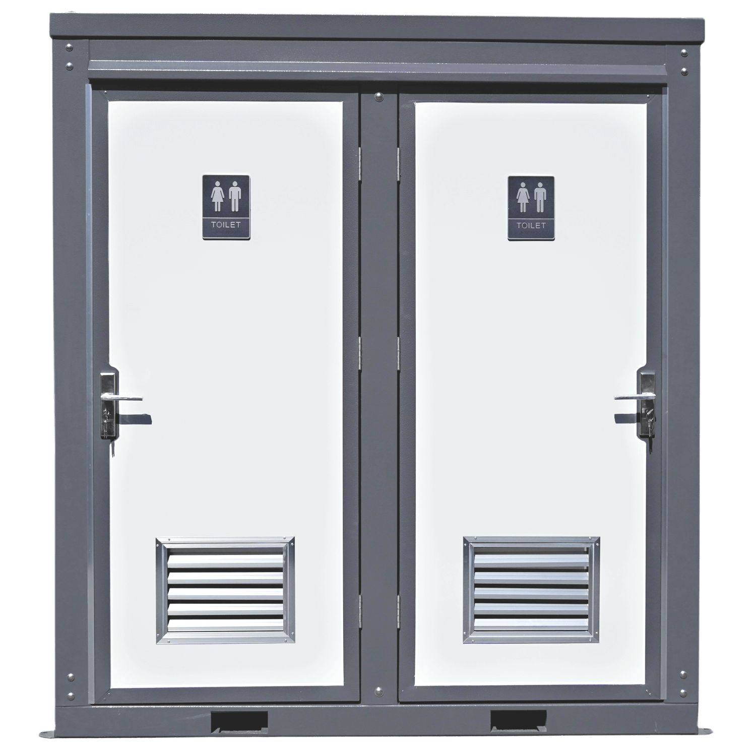 Bastone 2 Private Toilet Stalls Portable Restroom
