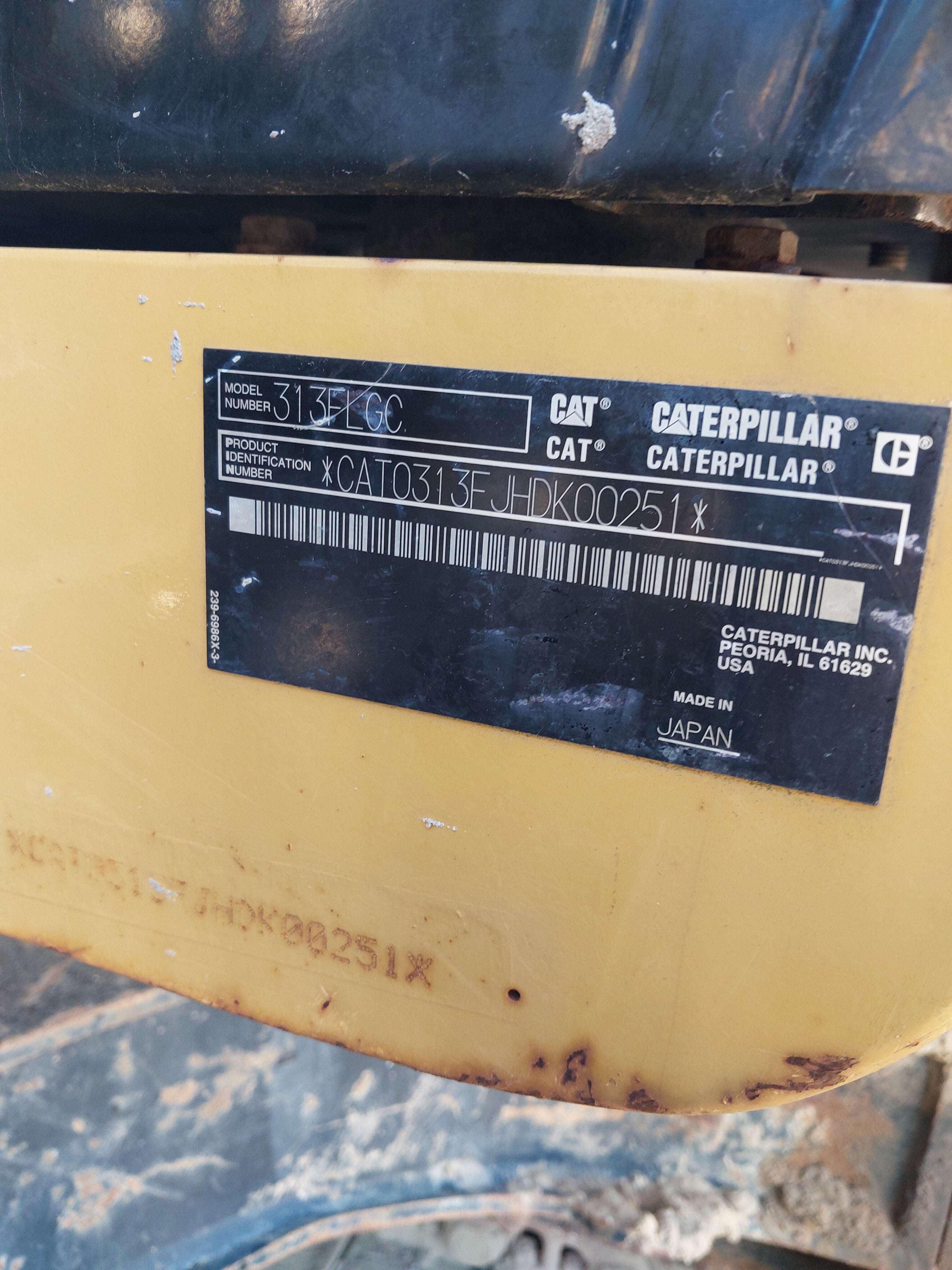 Used CAT Excavator CAT313FLGC