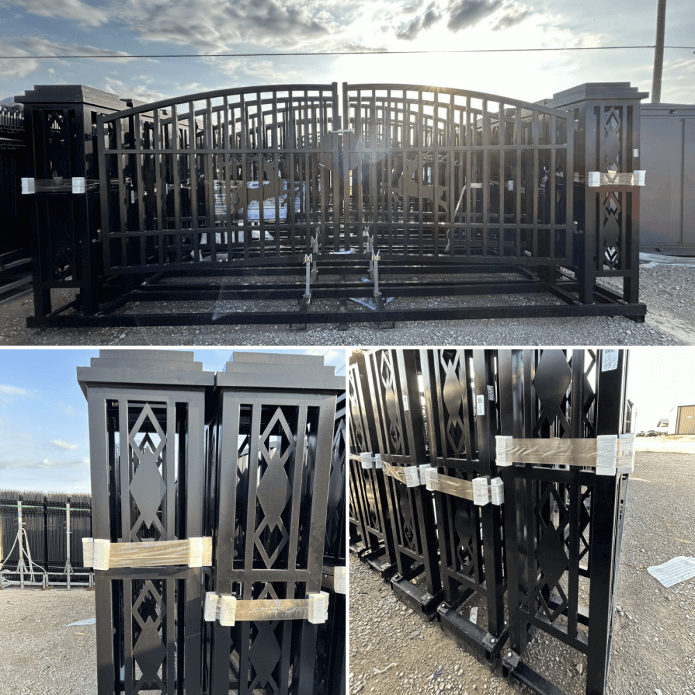 Unused Greatbear Iron gate 20' single arc hollow with Deer in the middle (MSRP: $3,199)