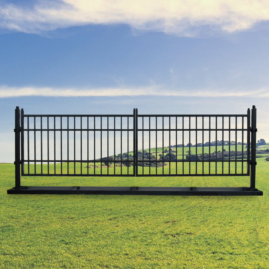 Unused 20ft Farm Metal Driveway Gate (MSRP: $2,490)