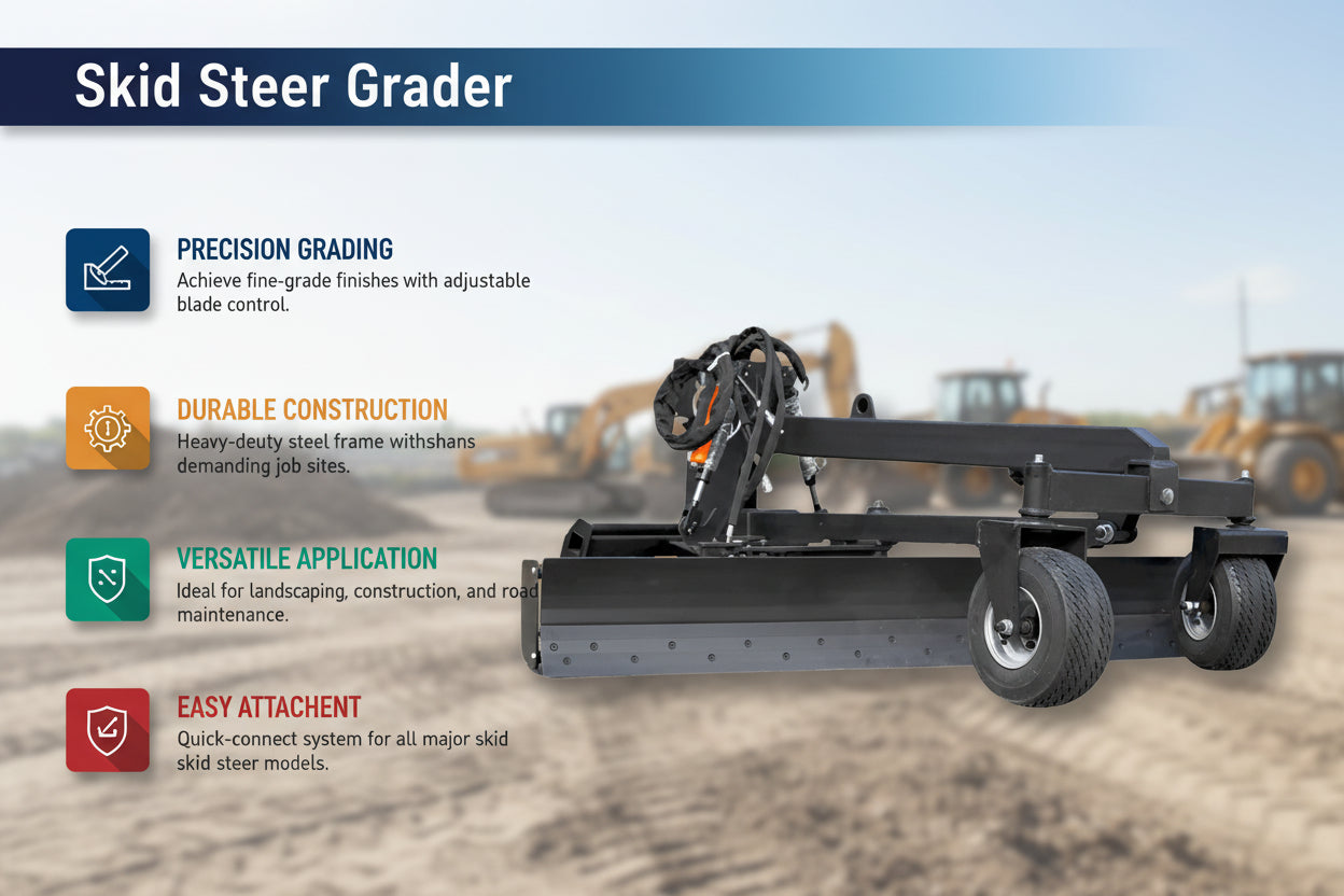 Unused Greatbear Skid Steer Grader (MSRP: $7300)