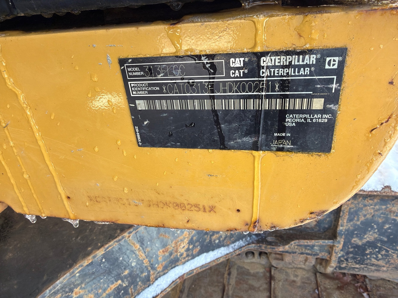 Used CAT Excavator CAT313FLGC
