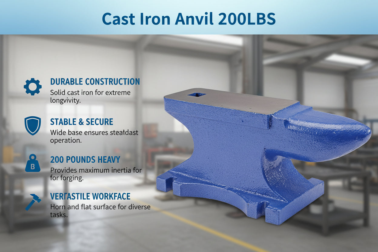 Unused Greatbear Cast Iron Anvil 200LBS (MSRP: $1,200)