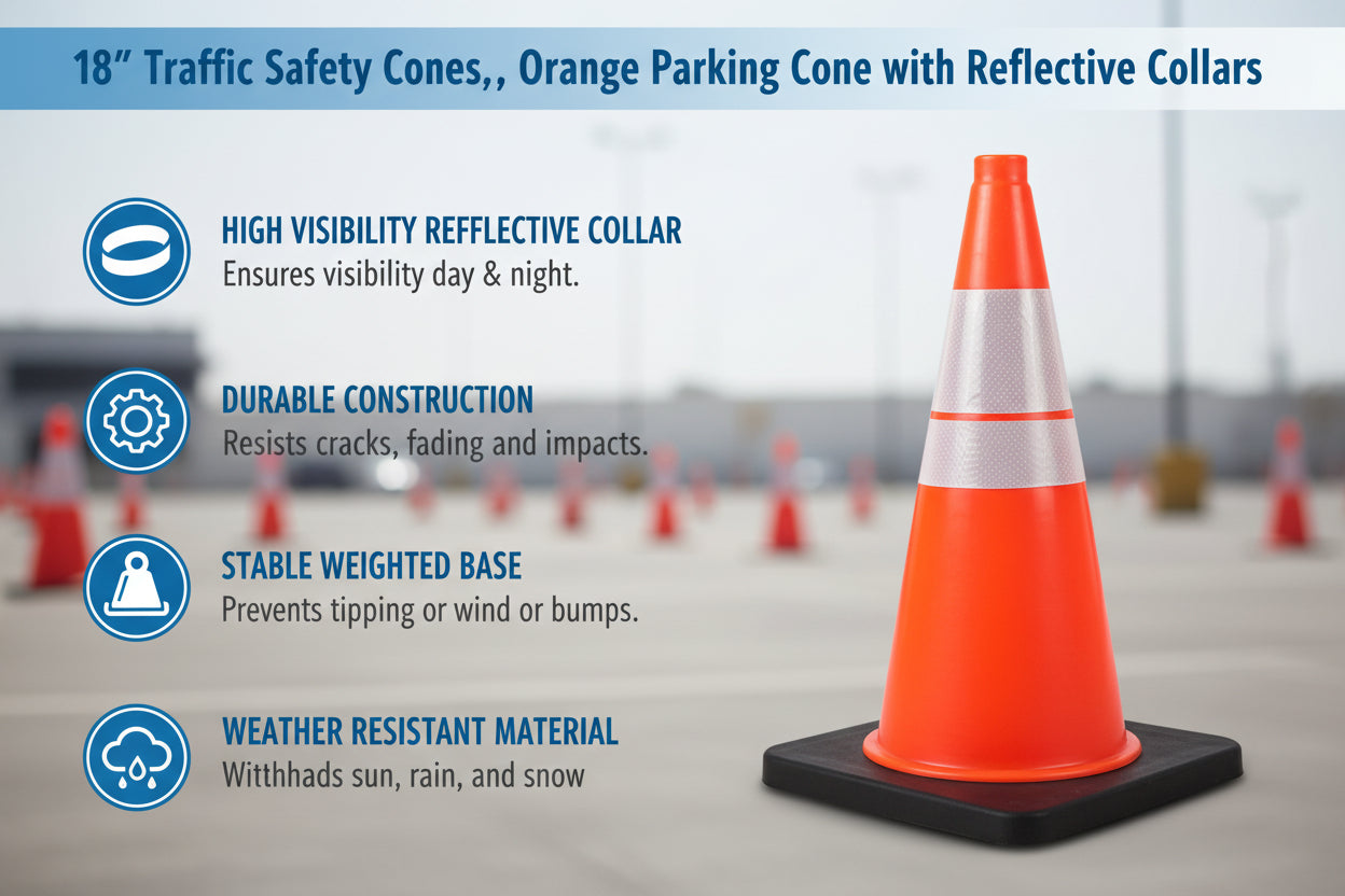 Unused Steelman TC-PVC45B 45cm TRAFFIC CONE 1pc