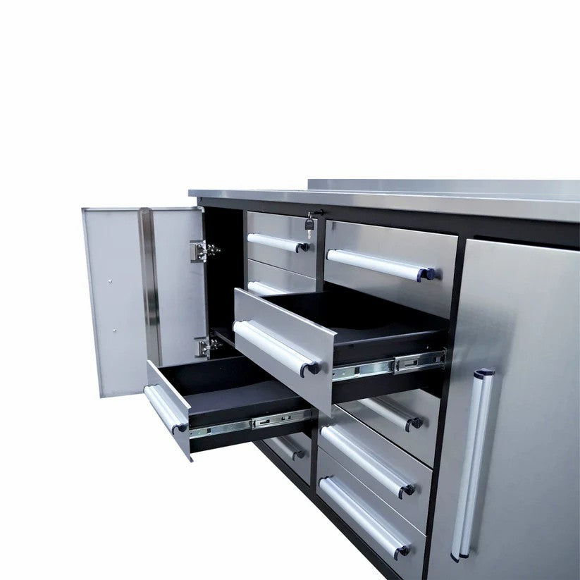 Work Bench 7FT-10D-2 Stainless Steel