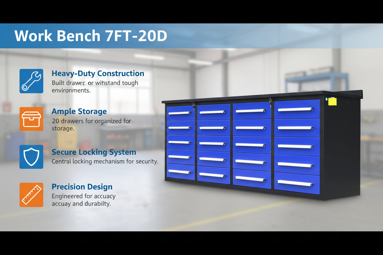 Work Bench 7FT-20D Stainless Steel