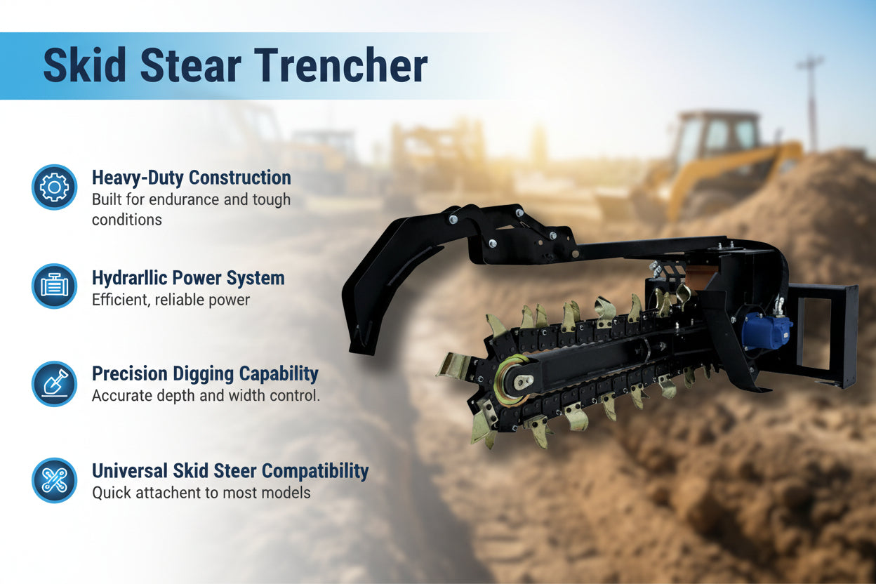 Unused Greatbear Skid Steer Trencher (MSRP: $4999)