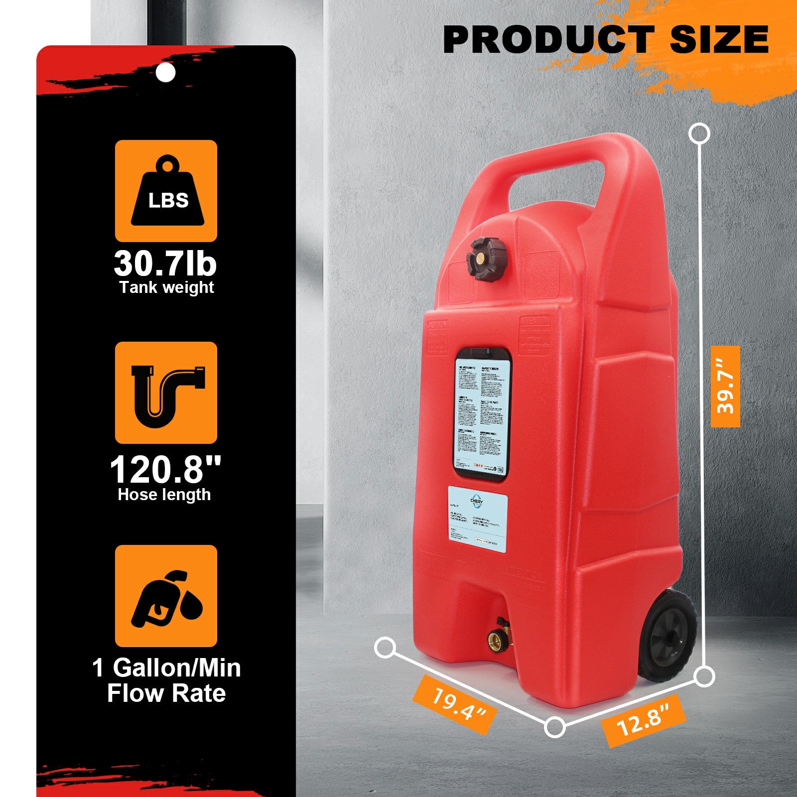 Unused Fuel Tank 130L (MSRP: $299)