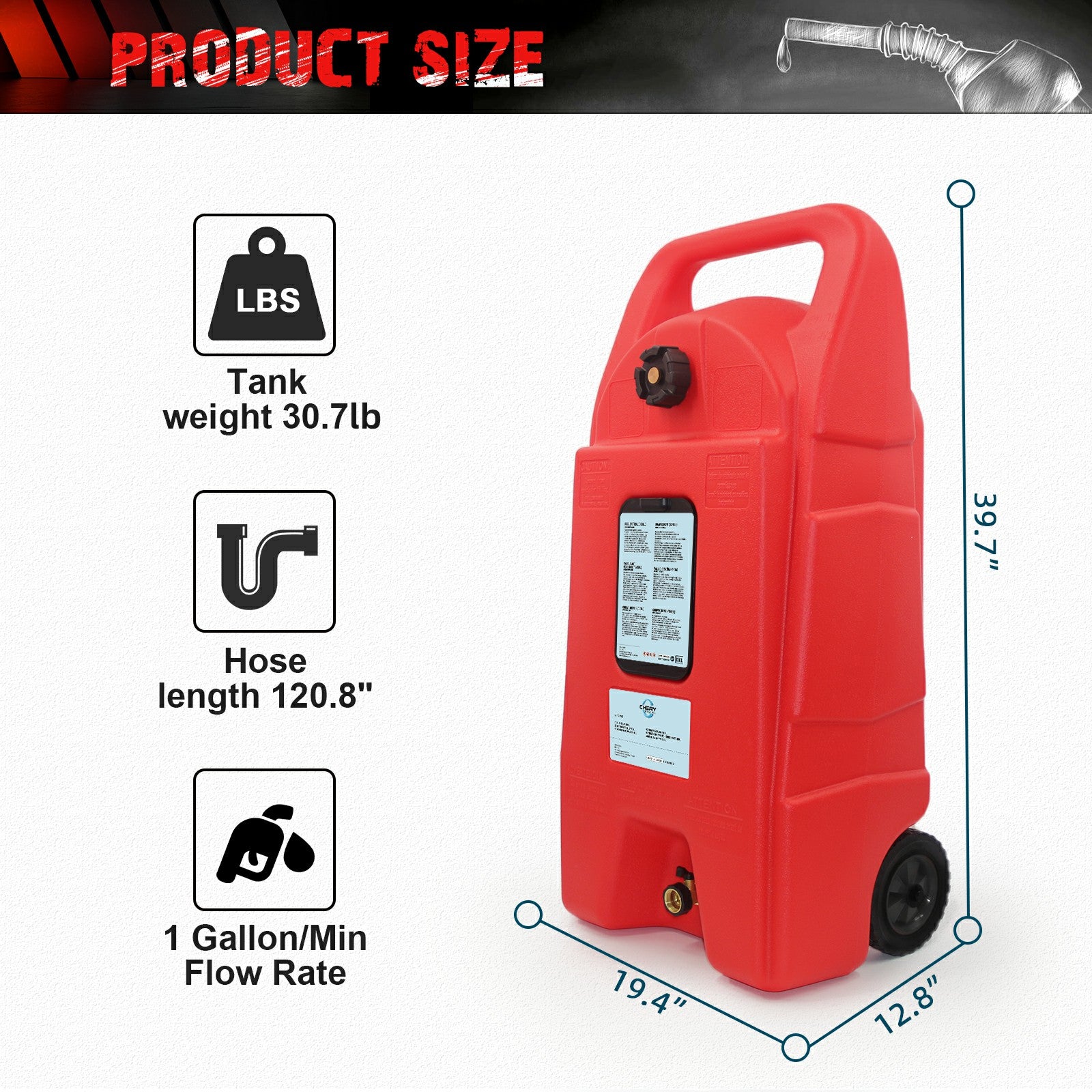 Unused Fuel Tank 130L (MSRP: $299)