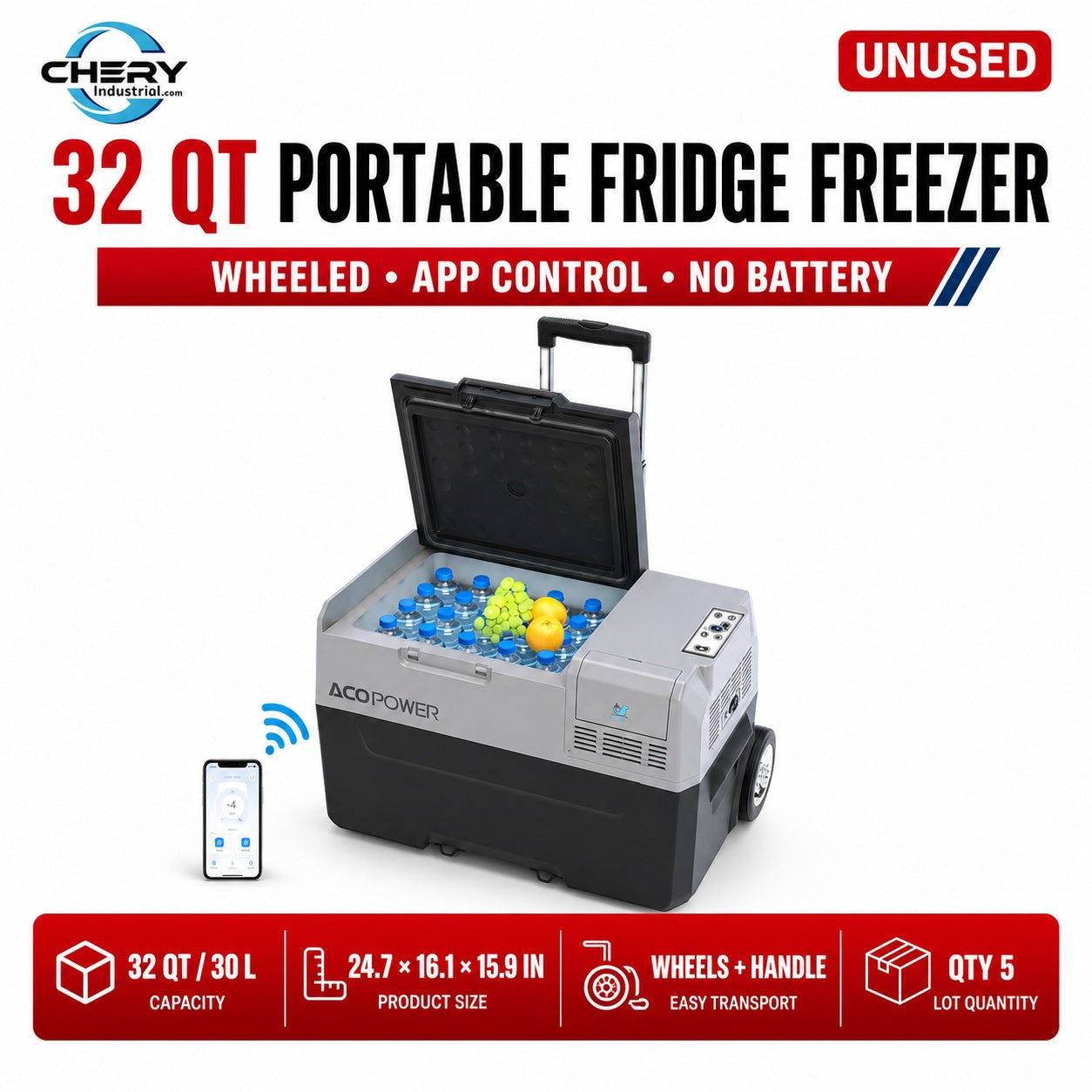 Unused LionCooler Fridge Freezer, 32 Quarts, no battery (MSRP: $498)