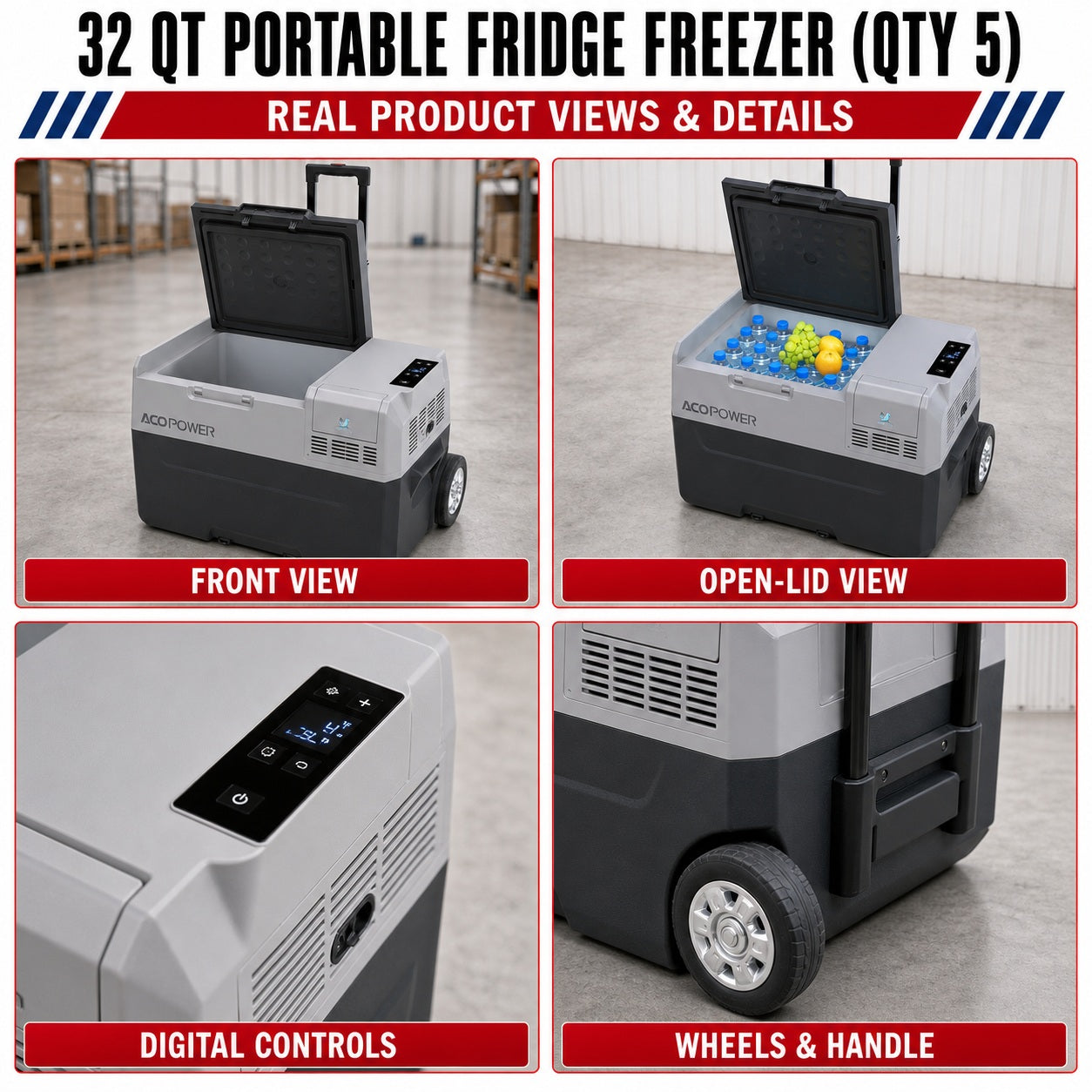 Unused LionCooler Fridge Freezer, 32 Quarts, no battery (MSRP: $498)