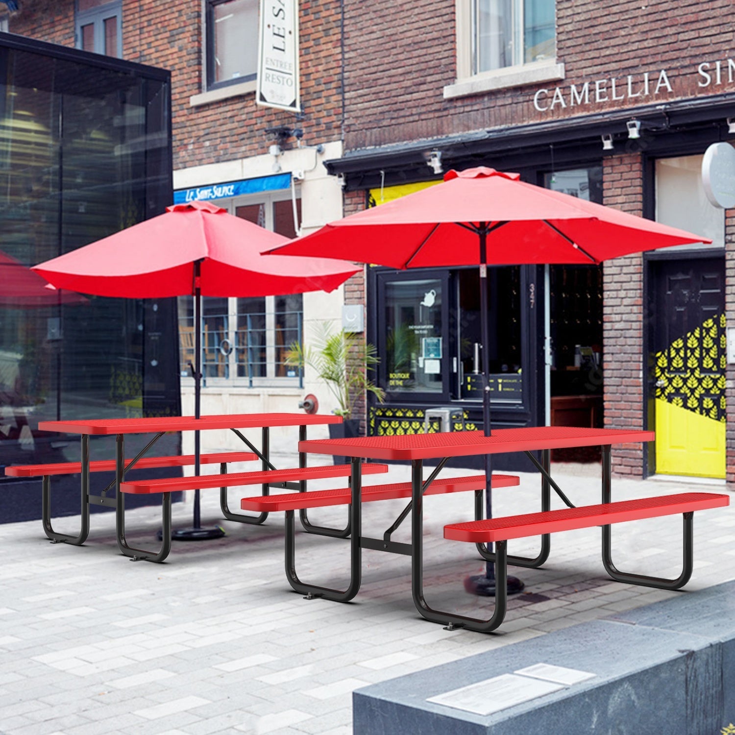 6ft-rectangle-picnic-table-with-umbrella-hole-red-Scene-2#color_Red