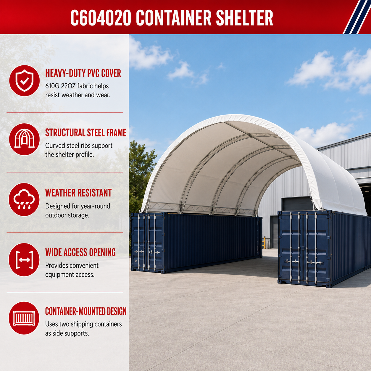 Unused Container shelter C604020(610g) 22oz (MSRP: $13,199)