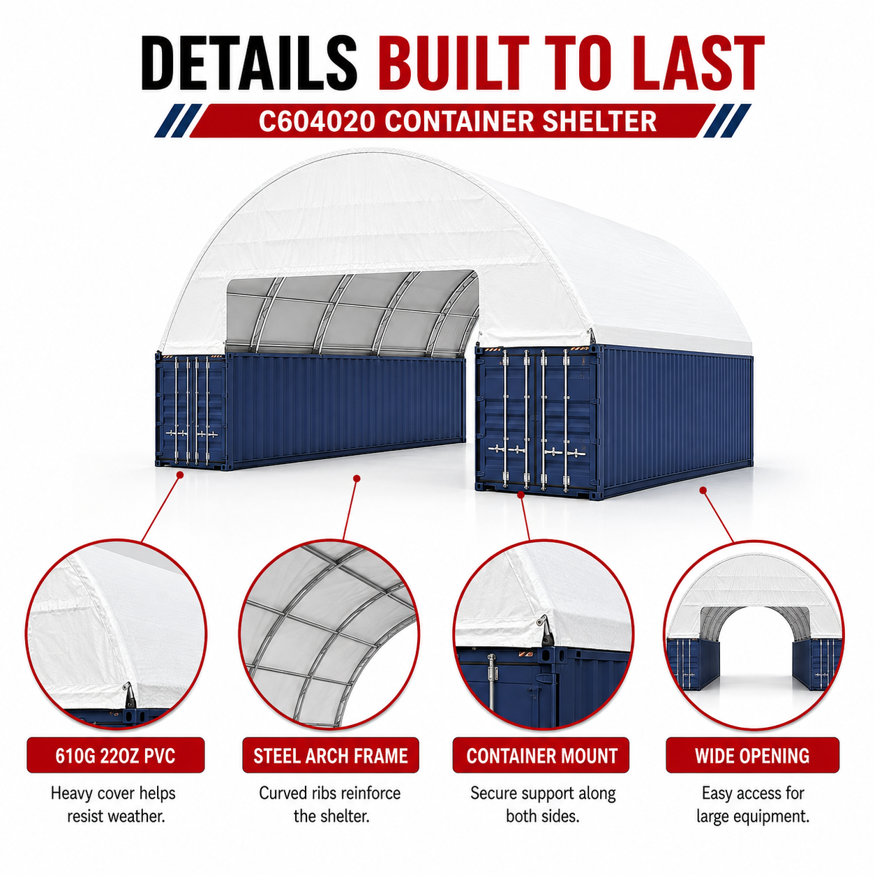 Unused Container shelter C604020(610g) 22oz (MSRP: $13,199)