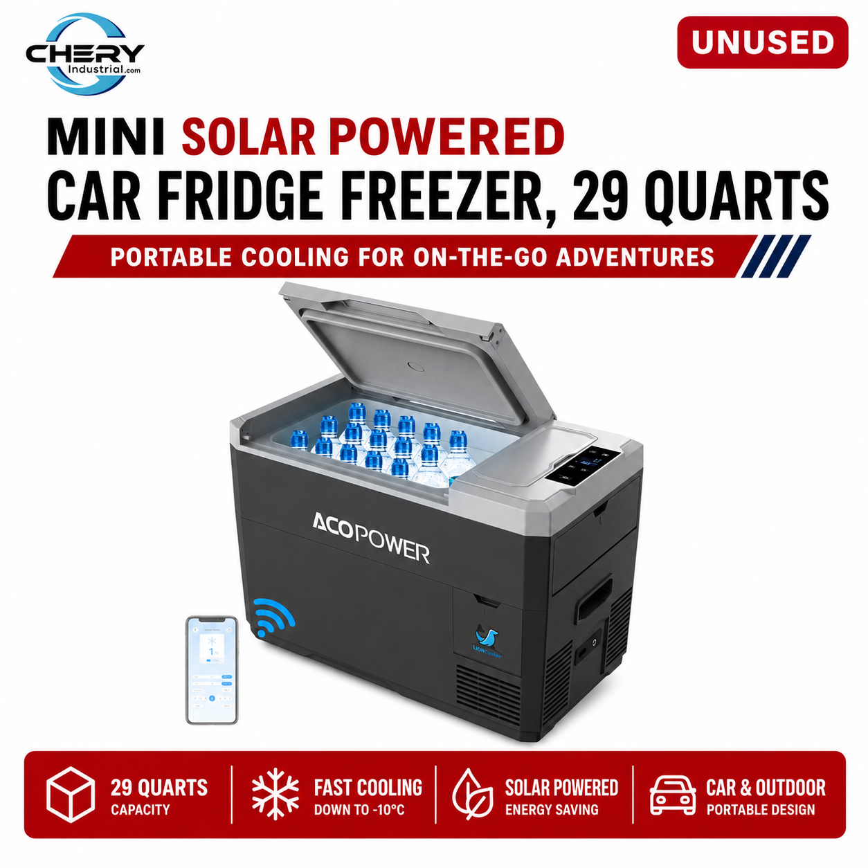 Unused LionCooler Fridge Freezer, 29 Quarts no battery (MSRP: $438)