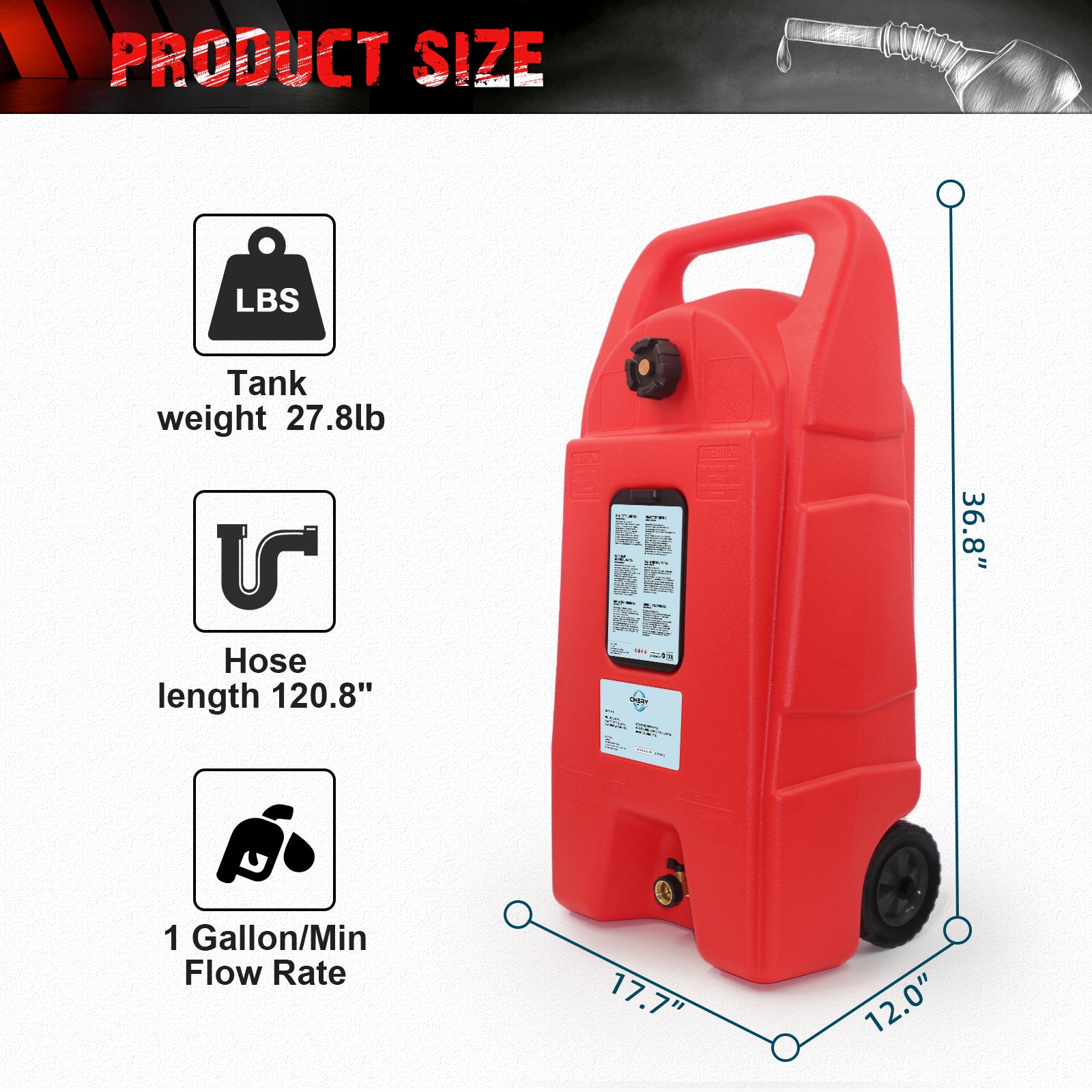 Unused Fuel Tank 95L (MSRP: $259)