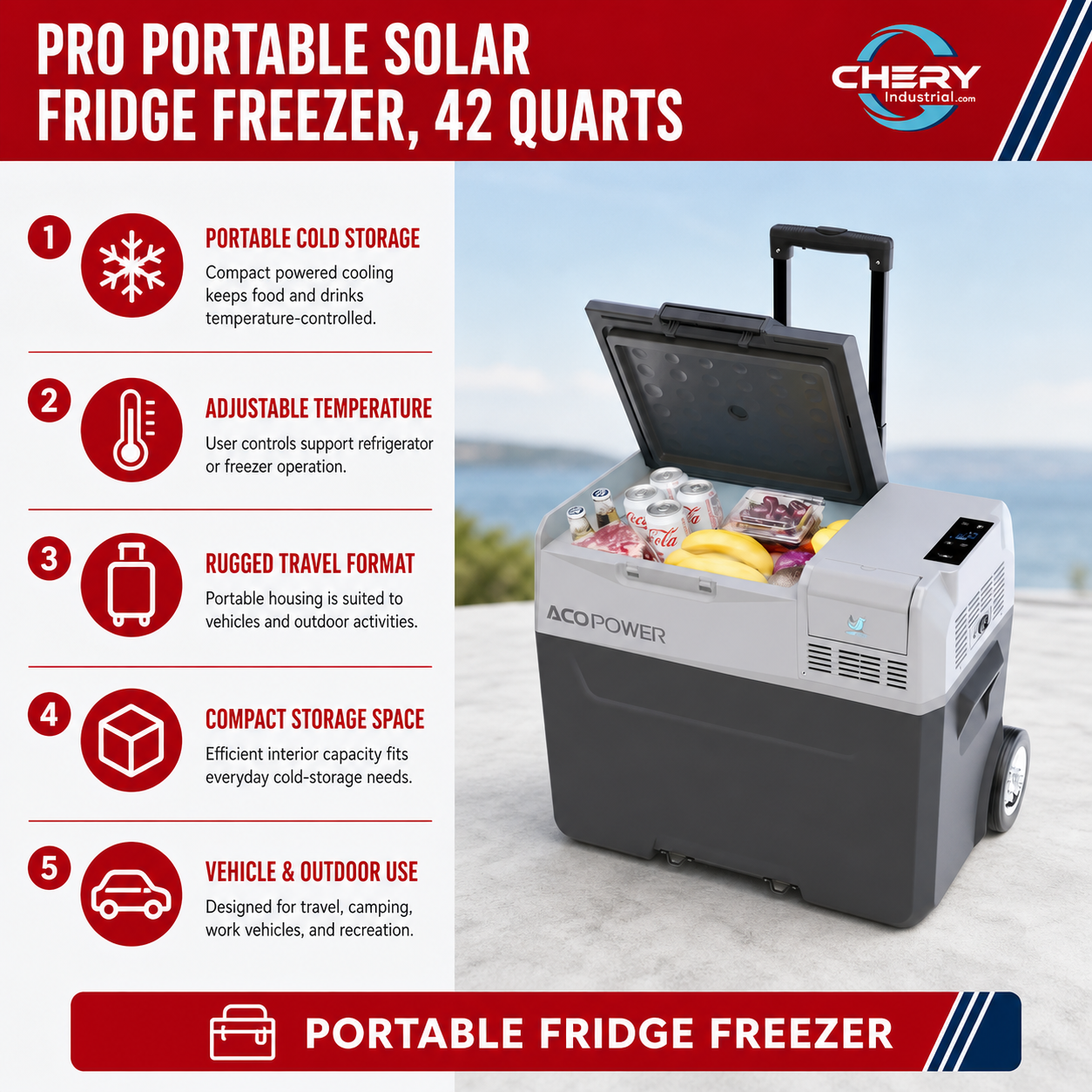 Unused LionCooler Fridge Freezer, 42 Quarts, no battery (MSRP: $538)