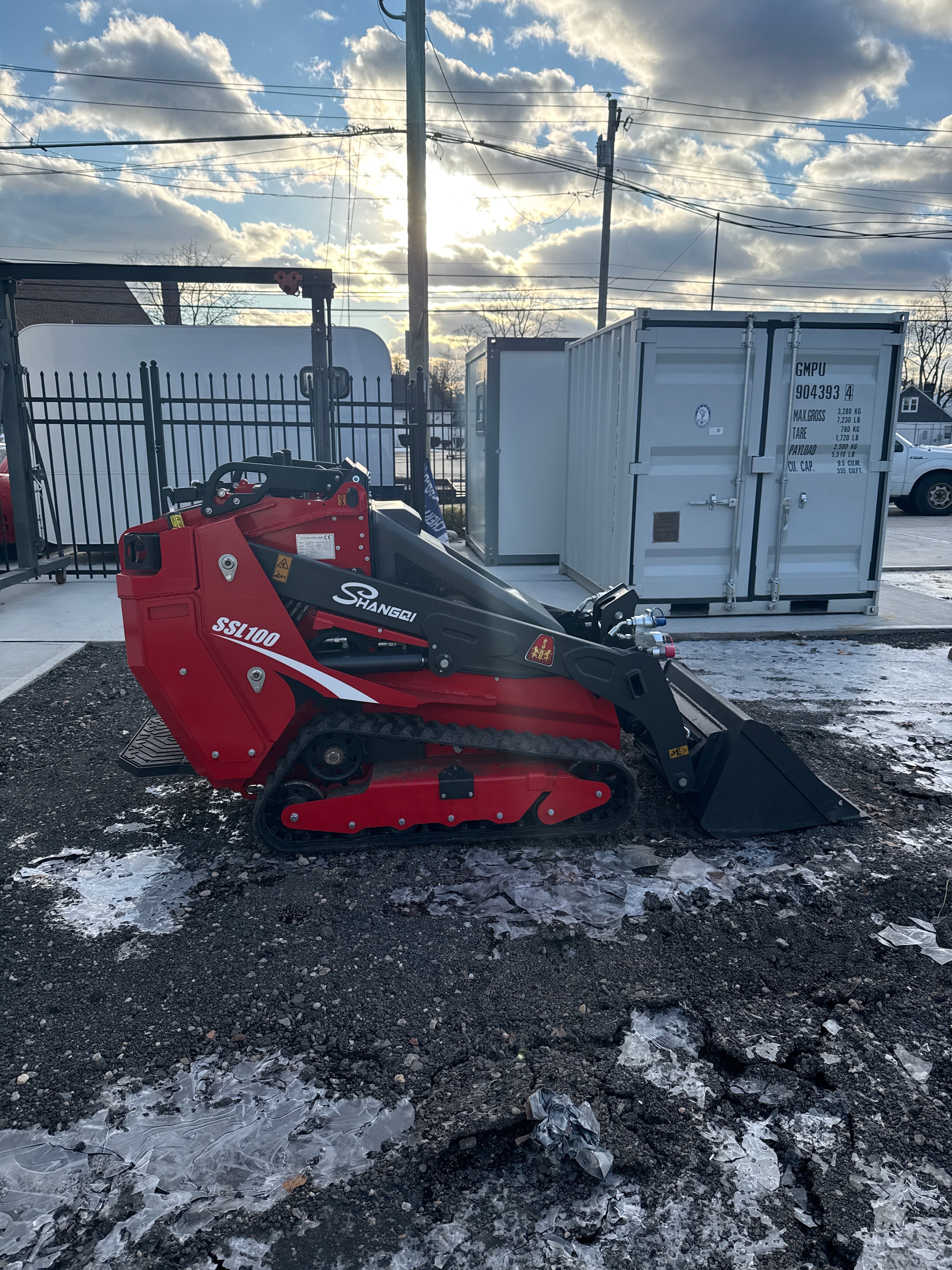 Unused Shangqi Mini Skid Steer Loader Track Loaders with KUBOTA Engine