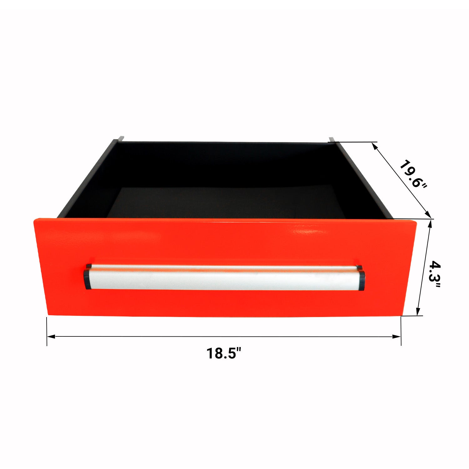 Dimension 2 of workbench drawers