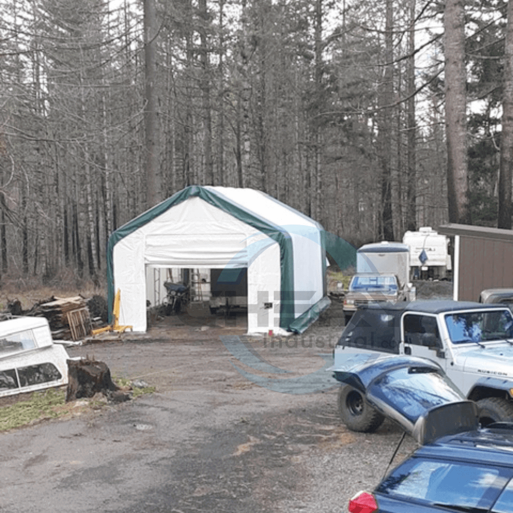 Double Truss Storage Shelter W20'xL33'xH16' Scene