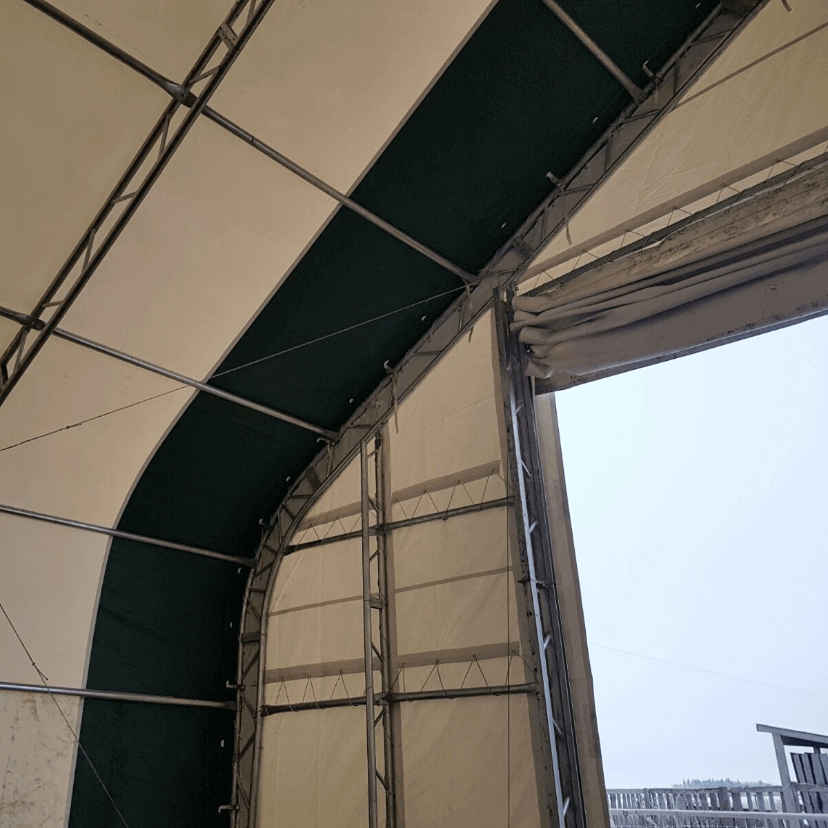 Double Truss Storage Shelter W40'xL80'xH23'