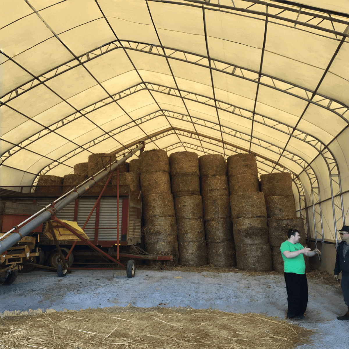 Double Truss Storage Shelter W40'xL80'xH23'