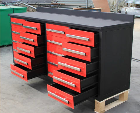 Unused Work Bench 7FT-20D Red (MSRP: $2,699)