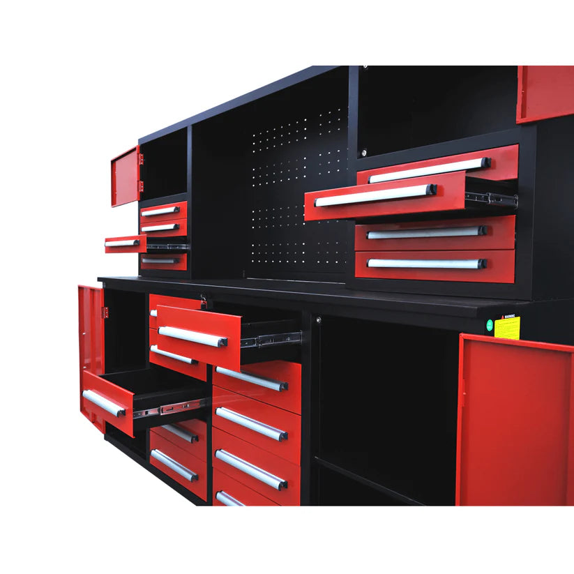 Unused Chery Industrial Work Bench 7ft-18D Red (MSRP: $2,999)