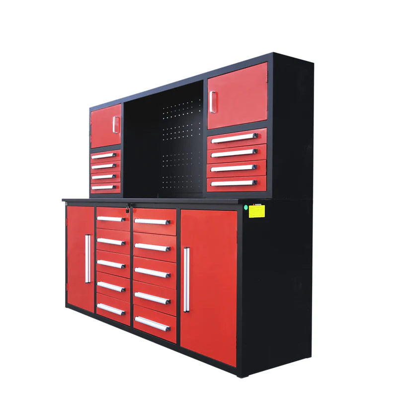 Unused Chery Industrial Work Bench 7ft-18D Red (MSRP: $2,999)