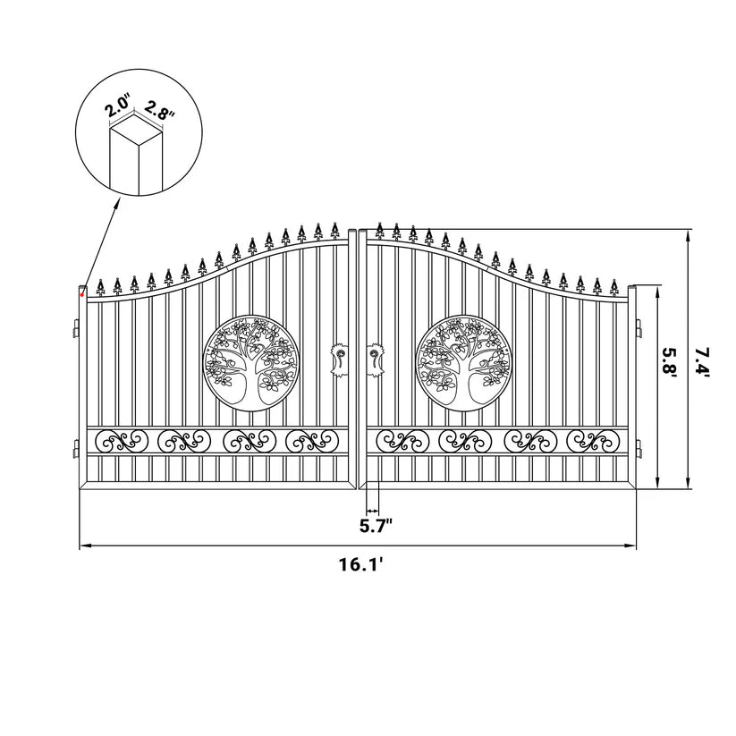 Unused Geatbear Iron Gate 16ft New type with Wider goalposts,no metal ball. Tree - EPE foam (MSRP: $2,300)