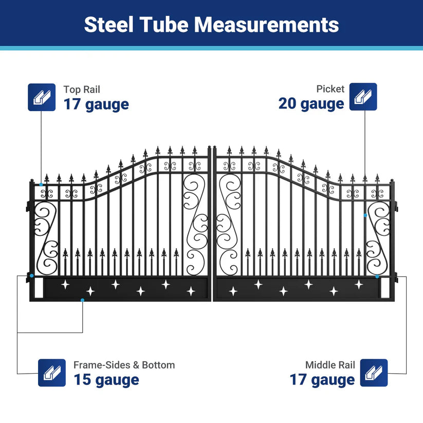Unused Greatbear 16ft Iron Gate. artwork Star in the Middle - EPE foam (MSRP: $2,300)