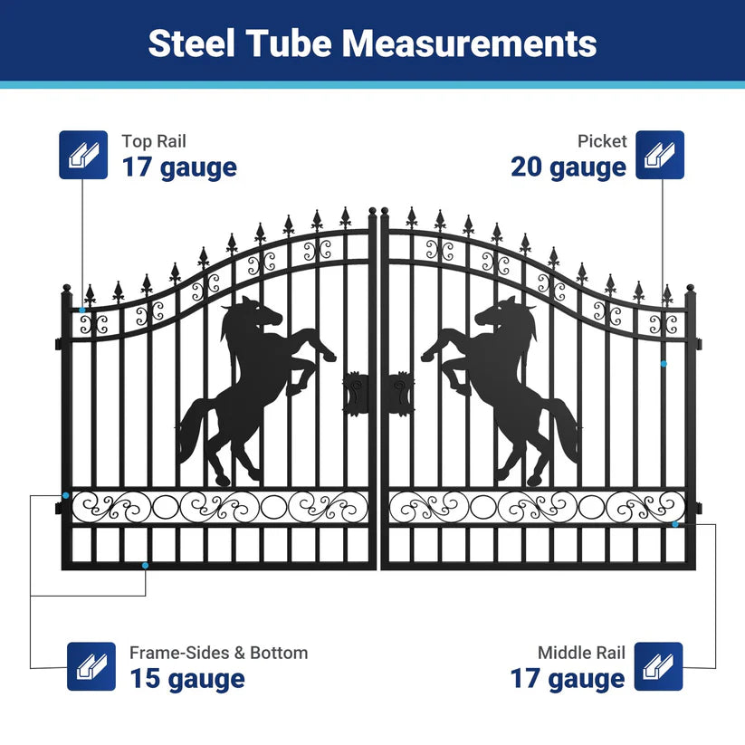 Unused Greatbear Iron Gate 12ft Bi-Parting general style - EPE foam (MSRP: $1,600)