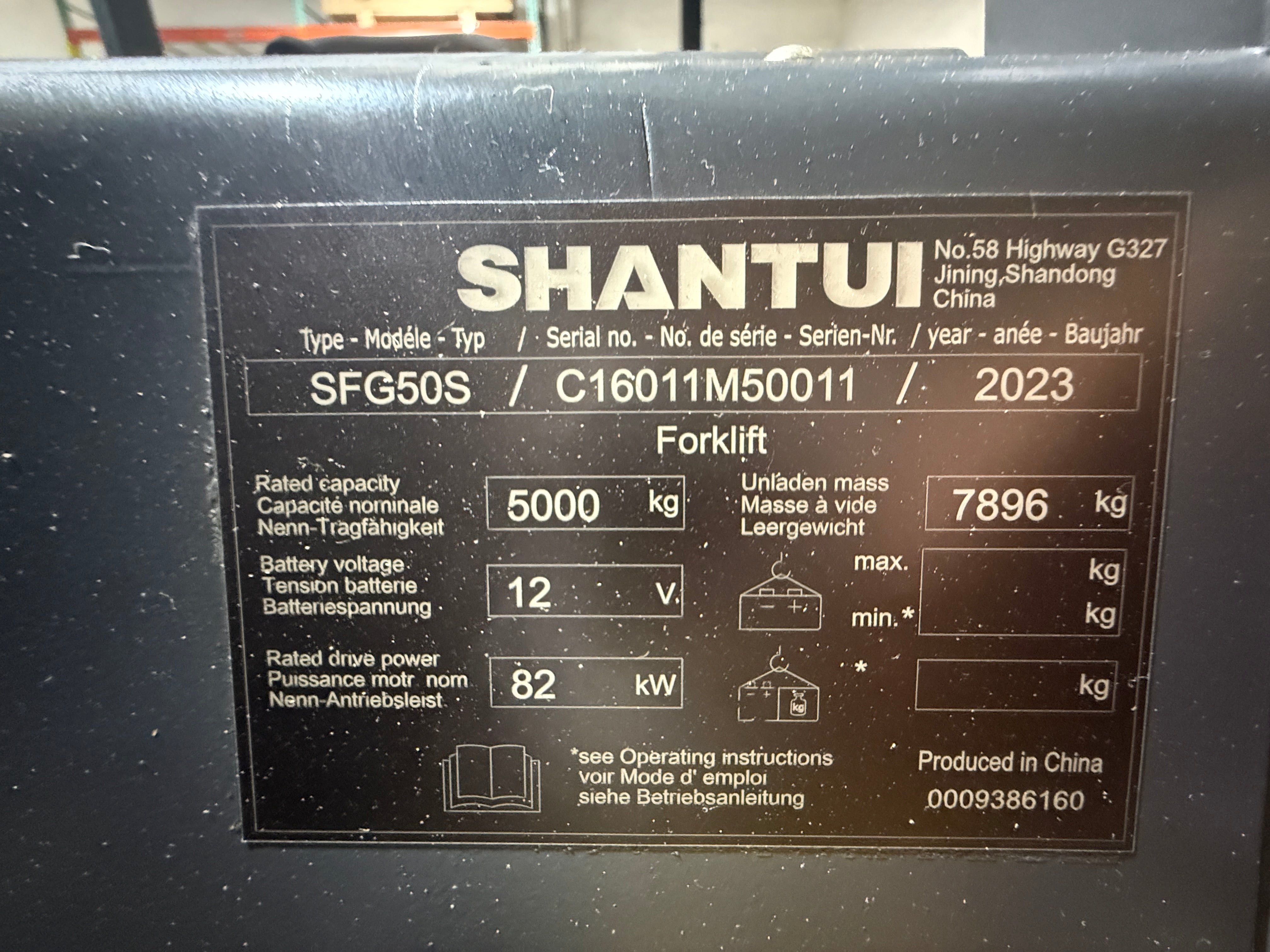 Unused Forklift Shantui SFG50S