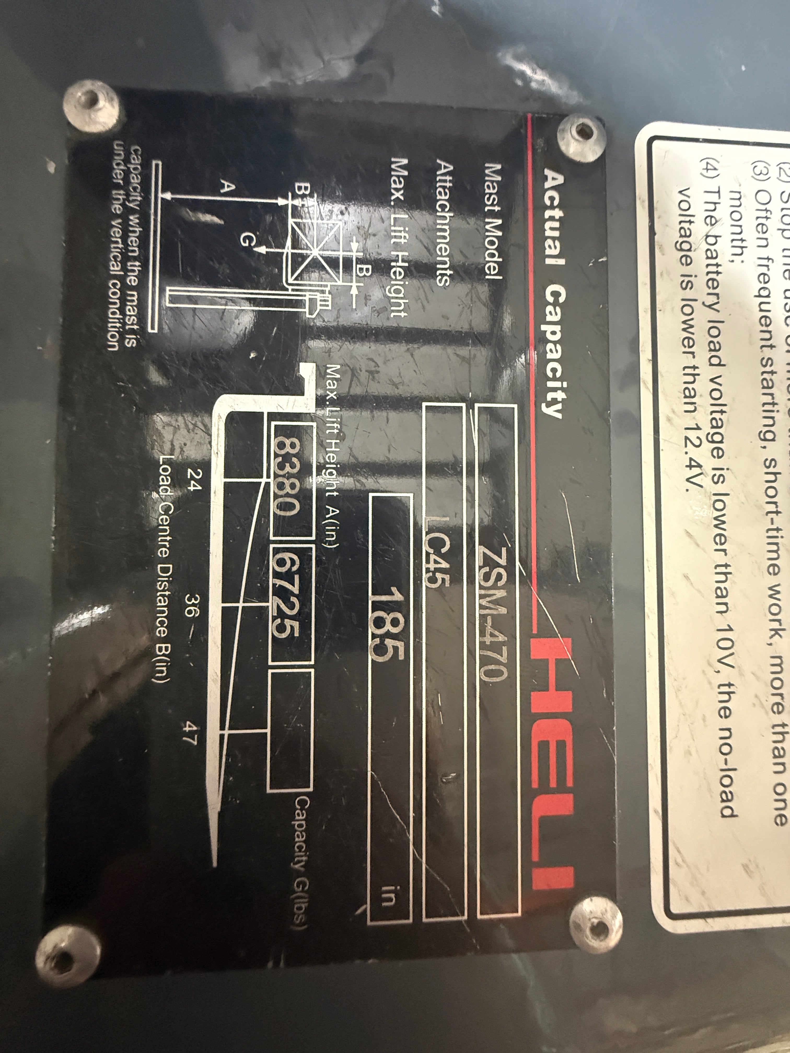 Unused Forklift Heli CPYD50-KUG3