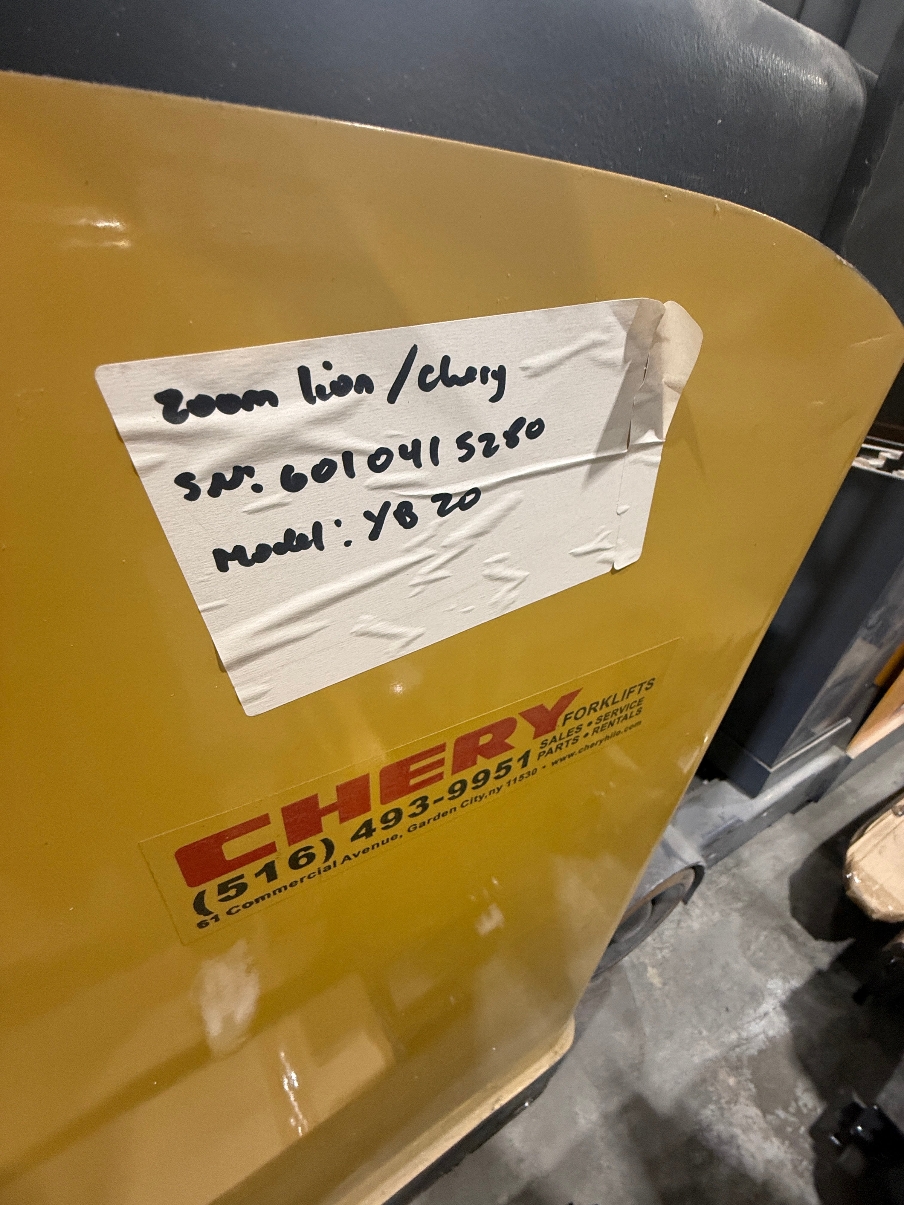 Used Order Picker Zoomlion YB20