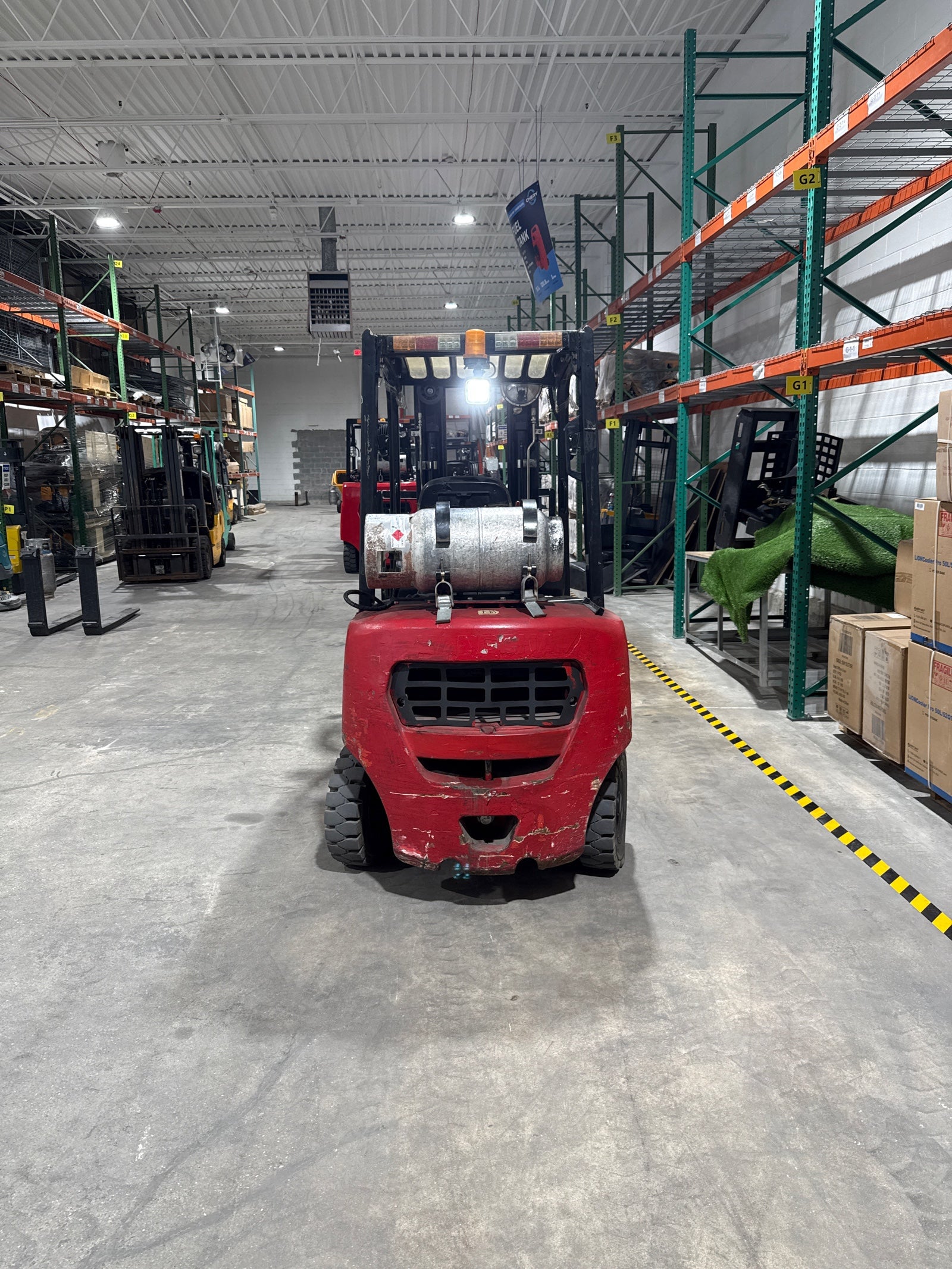 Used Hangcha 5,000 lb Diesel Forklift CPYD25, 2-Stage Mast – 6,500+ Operating Hours