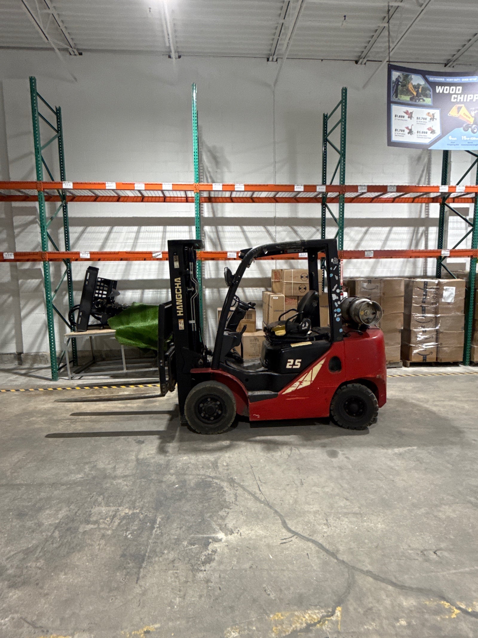 Used Hangcha 5,000 lb Diesel Forklift CPYD25, 2-Stage Mast – 6,500+ Operating Hours